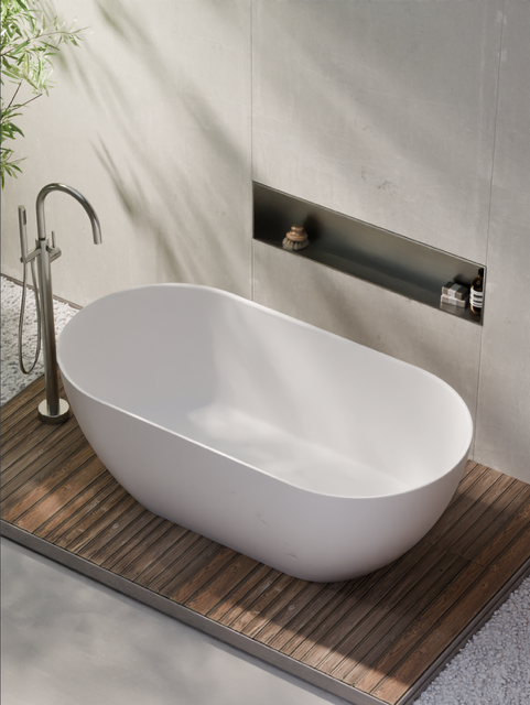 villastone-halo-1600-freestanding-bath-range-matte-white